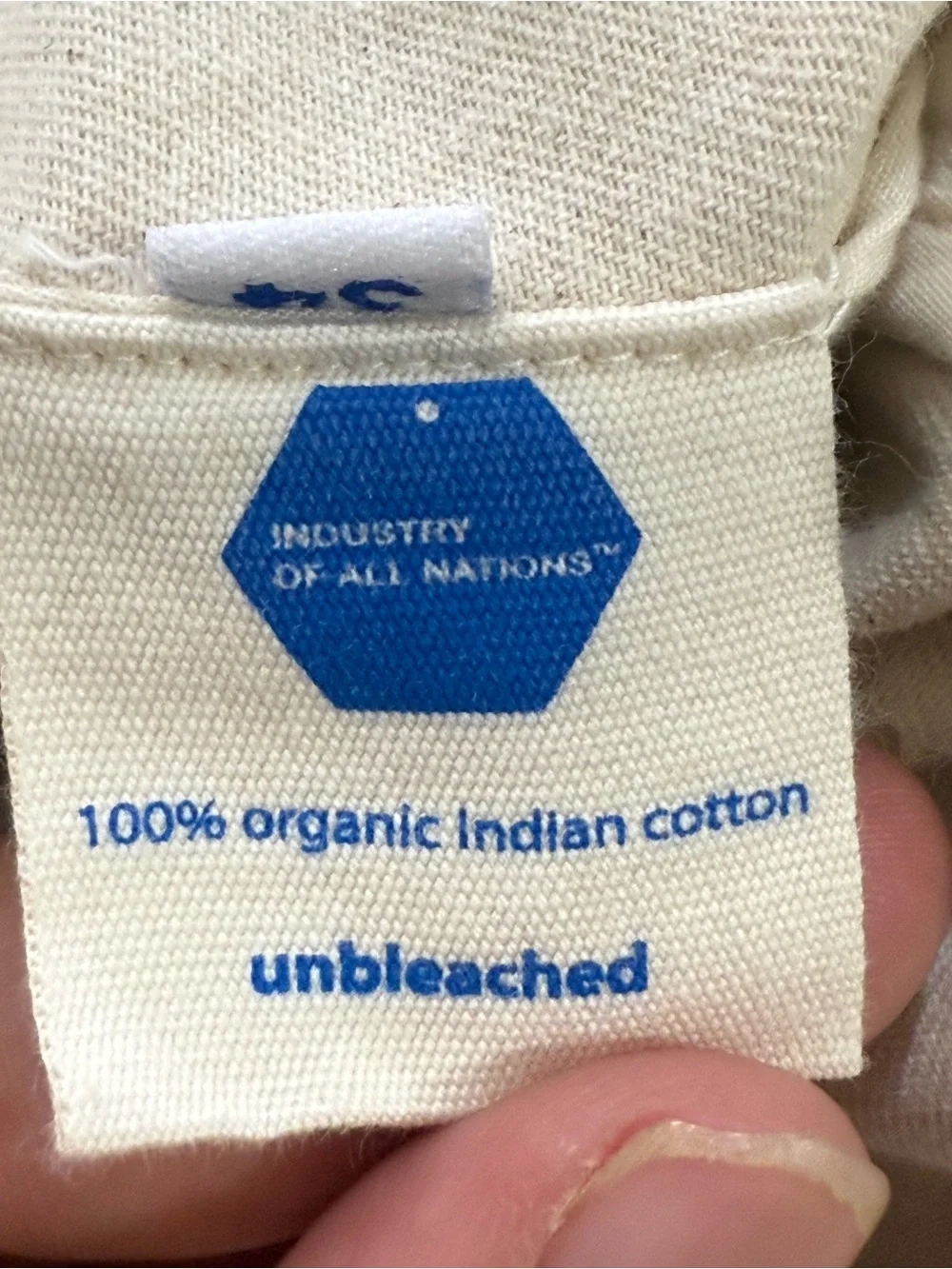 unbleached / undyed Men's Slim-Cut Cream Chinos